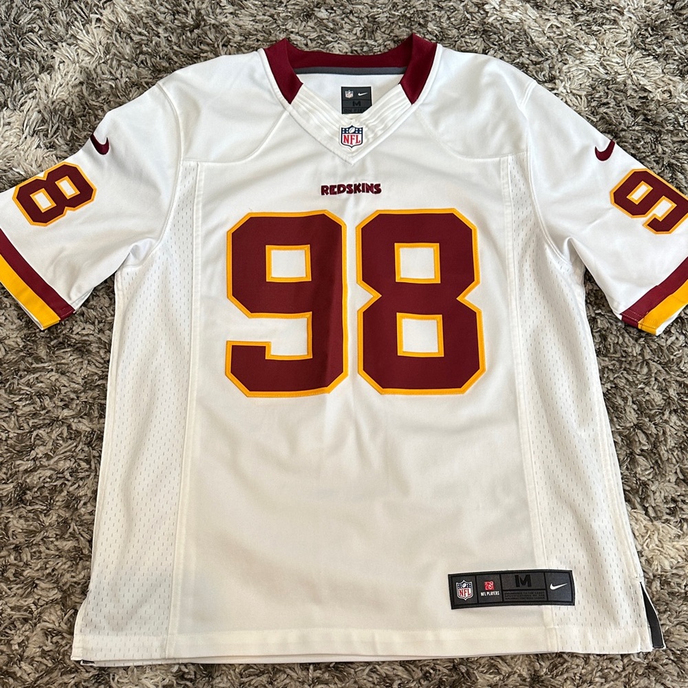 Nike White Jersey with Red and Yellow Accents